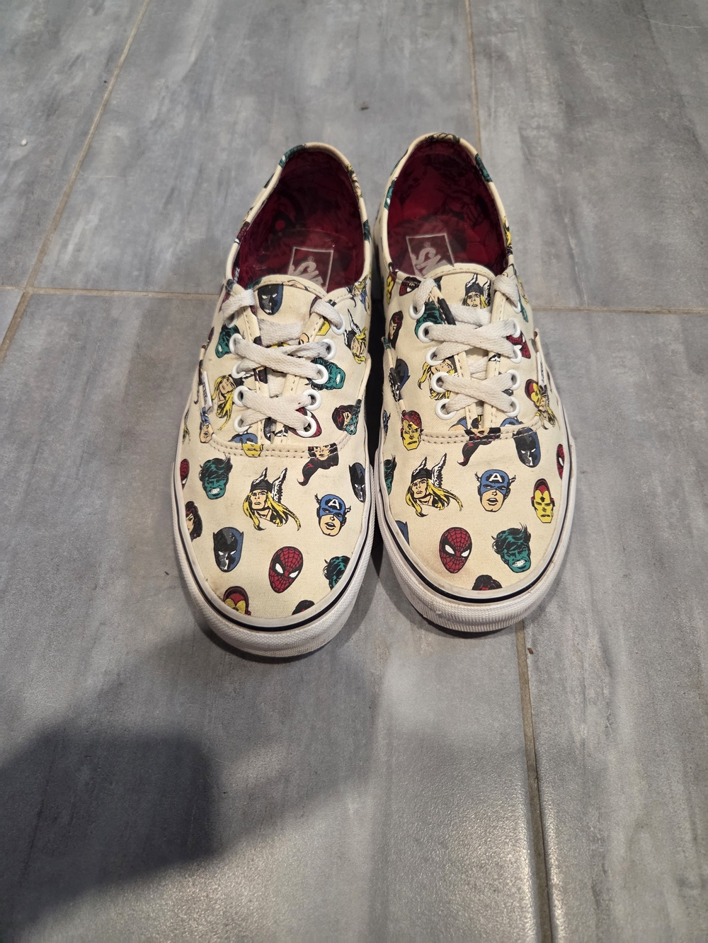 Rare Vans x Marvel Authentic Sneakers Men's 9.5 Spider-Man Hulk Thor Rare